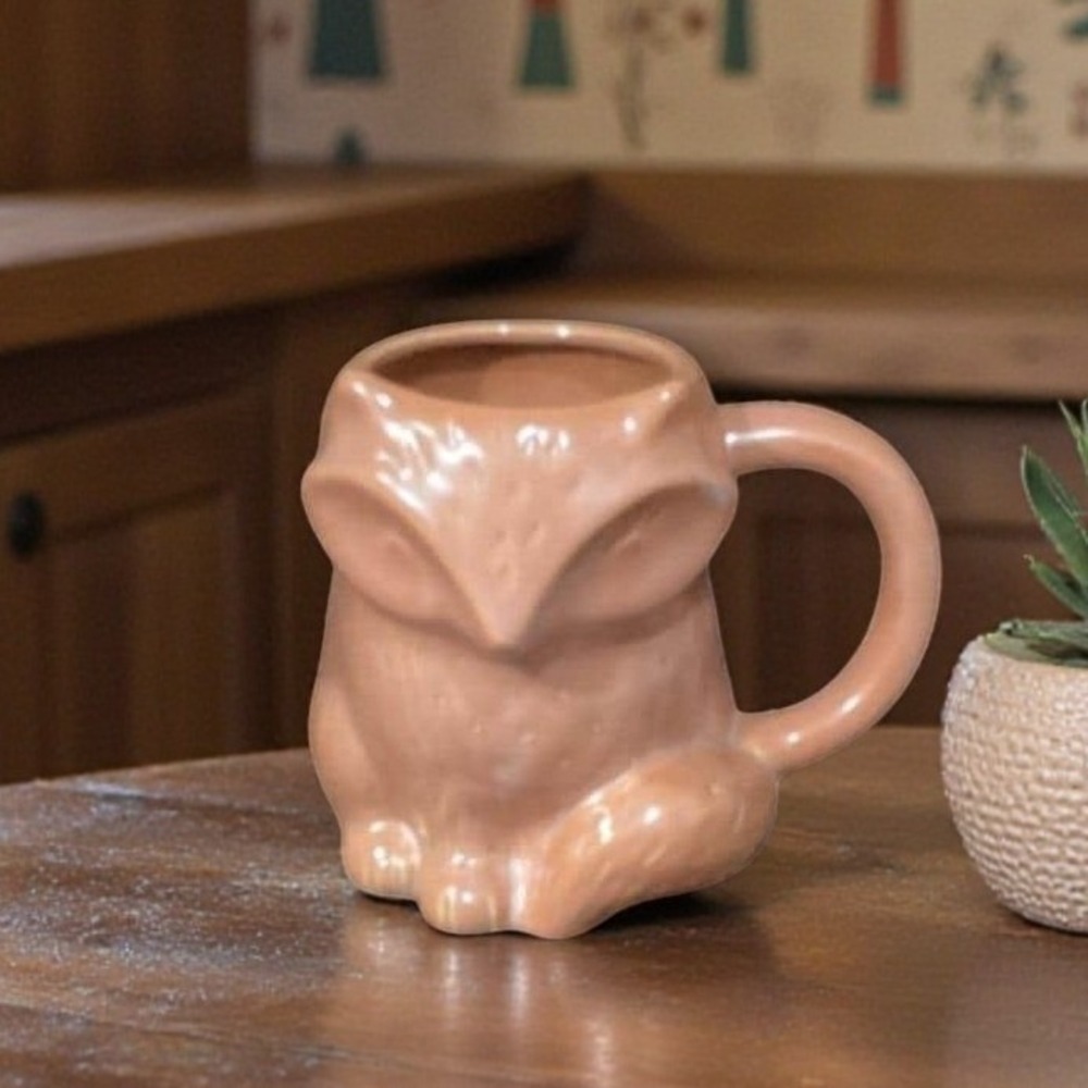 Threshold Brown Fox Figural Coffee Cup, 3D Ceramic Mug, Replacement Drinkware